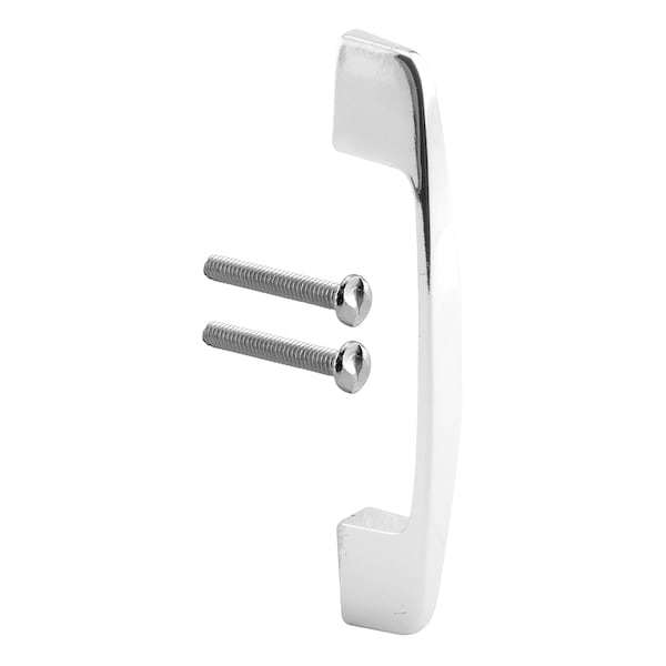 Door Pull, 2-3/4 in. Hole Centers, Zamak Construction, Chrome Finish Single Pack